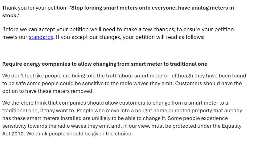 smart meter petition